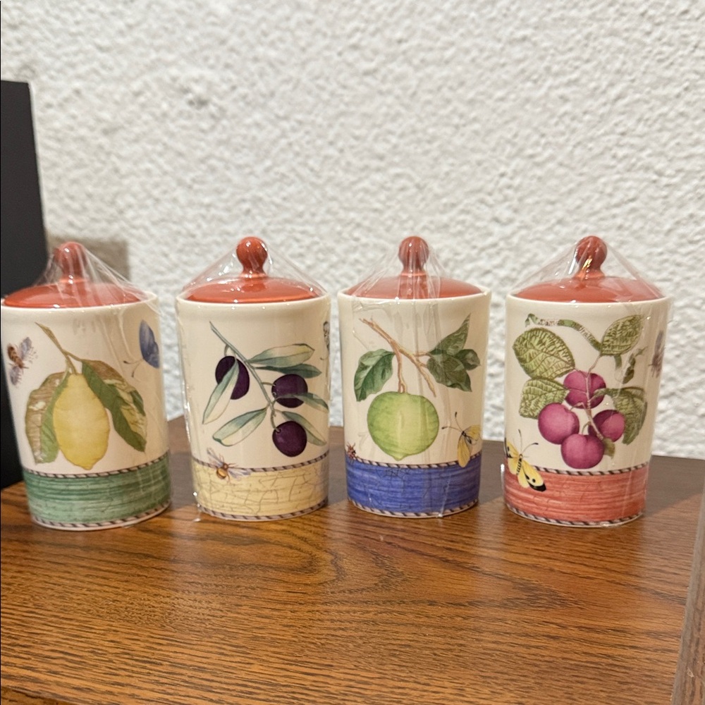 Vintage Wedgwood Sarah’s Garden herbs and/or spice jars